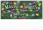 Making Spirits Bright Sassafras Mat - 10 x 22 Insert Doormat