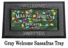 Making Spirits Bright Sassafras Mat - 10 x 22 Insert Doormat