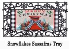 Merry Christmas Milk Can Sassafras Mat - 10 x 22 Insert Doormat