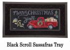 Merry Christmas Y'all Red Truck Sassafras Mat - 10 x 22 Insert Doormat