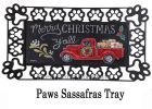 Merry Christmas Y'all Red Truck Sassafras Mat - 10 x 22 Insert Doormat