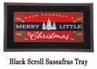 Merry Little Christmas Sassafras Mat - 10 x 22 Insert Doormat