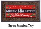 Merry Little Christmas Sassafras Mat - 10 x 22 Insert Doormat