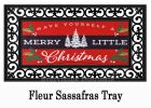 Merry Little Christmas Sassafras Mat - 10 x 22 Insert Doormat