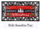 Merry Little Christmas Sassafras Mat - 10 x 22 Insert Doormat