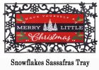 Merry Little Christmas Sassafras Mat - 10 x 22 Insert Doormat
