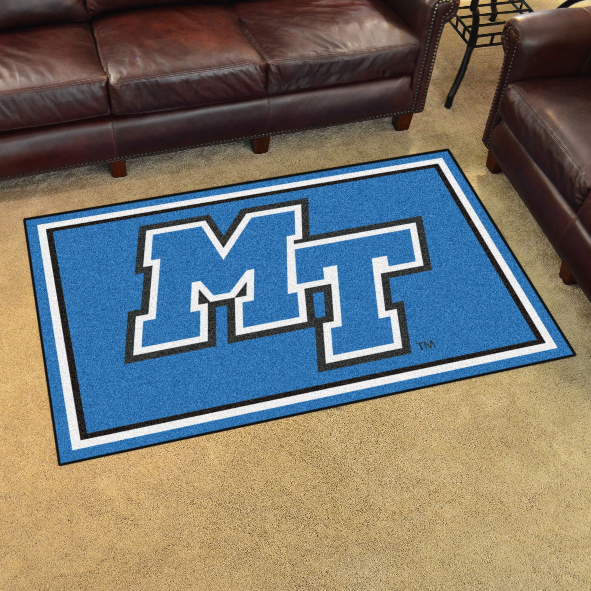 Middle Tennessee State MTSU Tailgate Area Rug 5 x 6