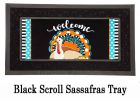 Mixed Print Turkey Sassafras Mat - 10 x 22 Insert Doormat