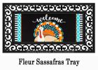 Mixed Print Turkey Sassafras Mat - 10 x 22 Insert Doormat