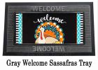 Mixed Print Turkey Sassafras Mat - 10 x 22 Insert Doormat