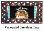 Mixed Print Turkey Sassafras Mat - 10 x 22 Insert Doormat