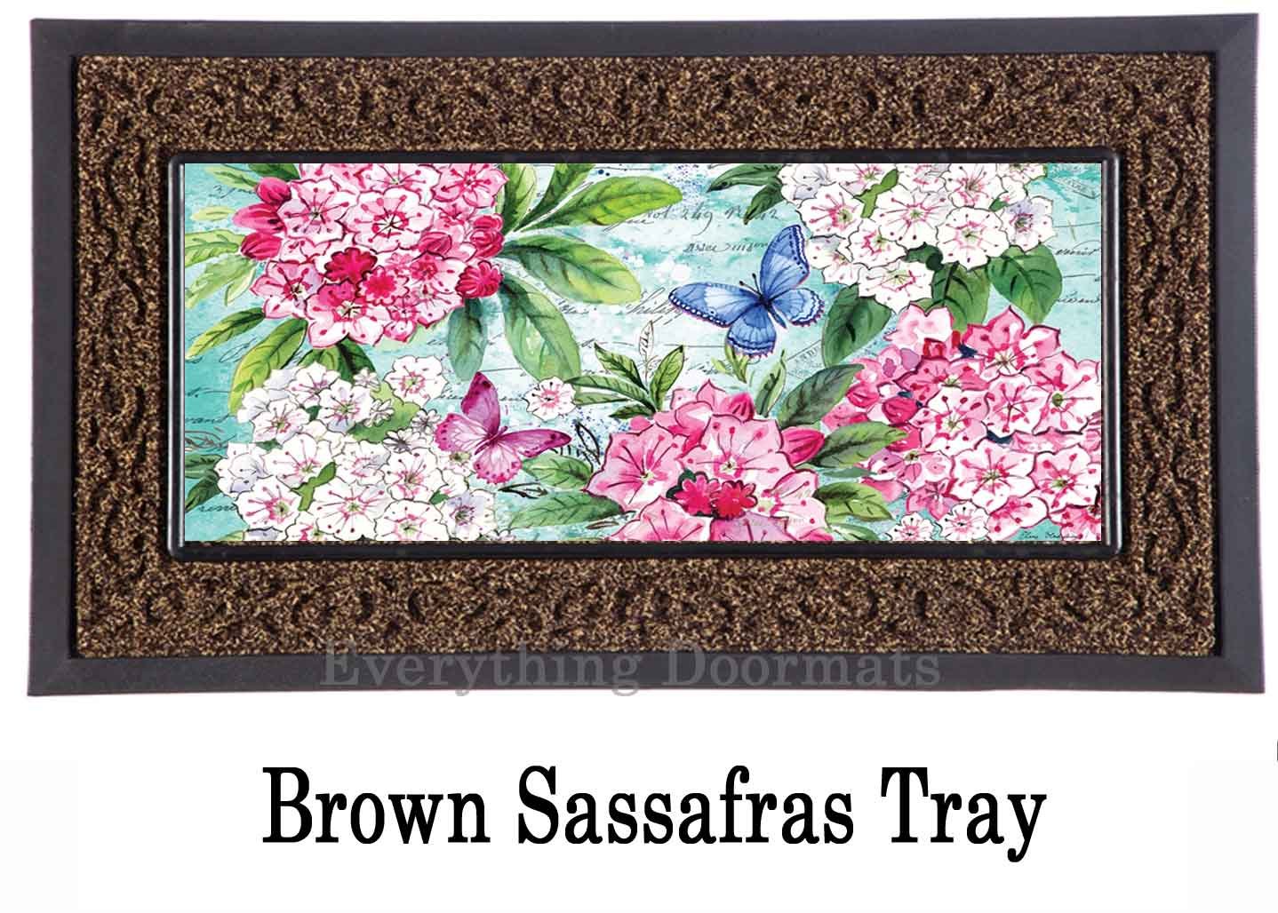 Sassafras Mountain Laurel Switch Mat 10 x 22 Insert Doormat