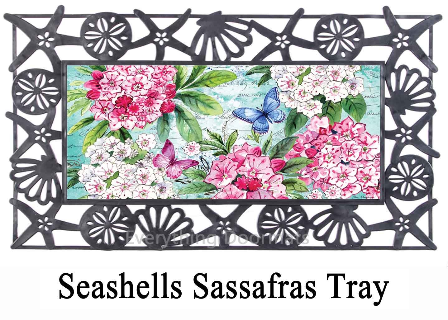 Sassafras Mountain Laurel Switch Mat 10 x 22 Insert Doormat