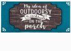 My Idea of Outdoorsy Sassafras Mat - 10x22 Insert Doormat