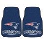 New England Patriots Super Bowl LI Champs 2pc Carpet Floor Mat Set - Logo