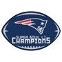 New England Patriots Super Bowl LI Champs Ball Shaped Area Rugs