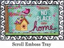 Hatch Embossed No Place Like Home Doormat - 19 x 30