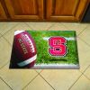 North Carolina State Wolfpack Scrapper Doormat - 19 x 30 Rubber Football Field