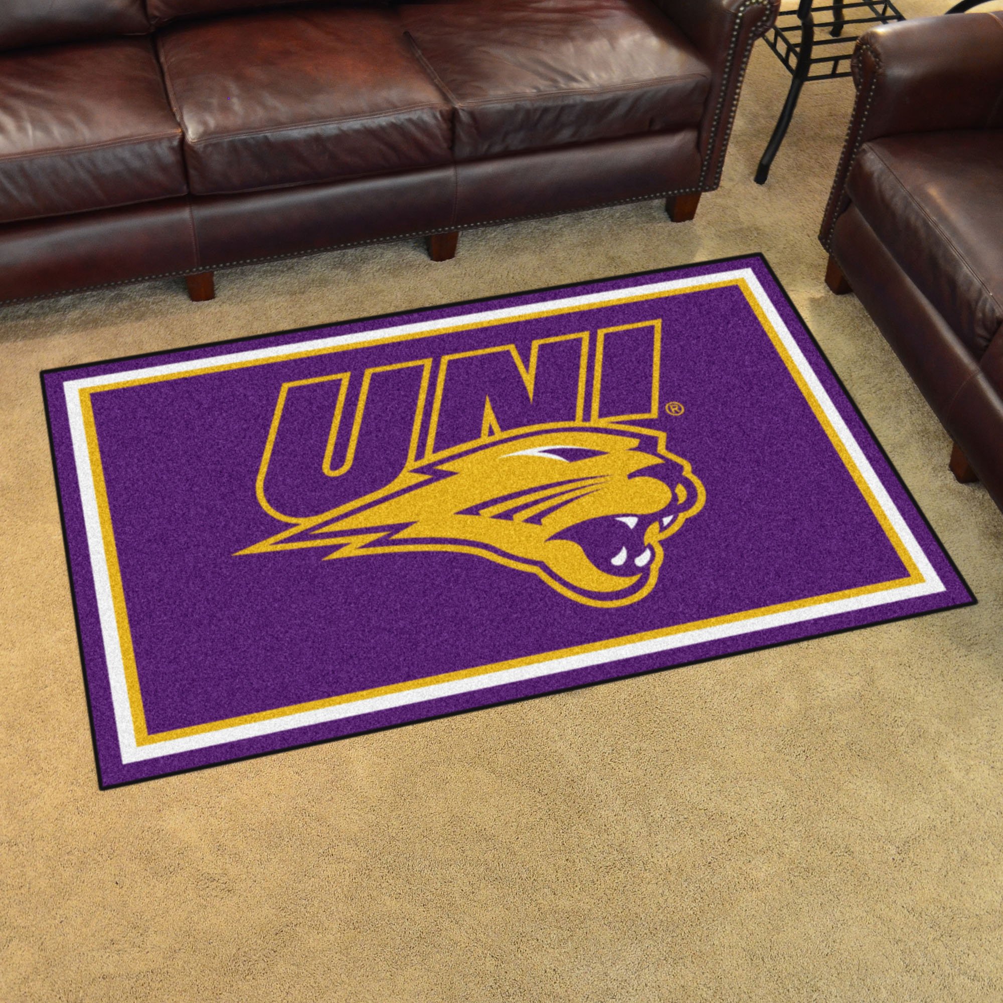 Northern Iowa University Area Rug - 4 x 6 Nylon