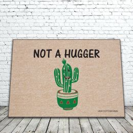 Not A Hugger Doormat - 18 x 30 Funny