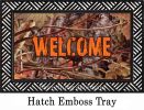 Indoor & Outdoor Orange & Camo Insert Doormat â€“ 18x30