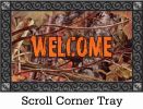 Indoor & Outdoor Orange & Camo Insert Doormat â€“ 18x30