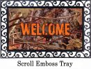 Indoor & Outdoor Orange & Camo Insert Doormat â€“ 18x30