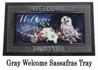 Owl's Winter Gathering Sassafras Mat - 10 x 22 Insert Doormat