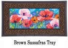 Painted Poppies Sassafras Mat - 10x22 Insert Doormat