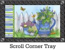 Painted Watering Can Indoor & Outdoor MatMates Insert Doormat - 18 x 30