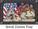 Indoor & Outdoor Patriotic Birdhouses MatMates Doormat - 18x30