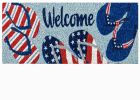 Patriotic Flip Flops Kensignton Switch Insert Mat - 9 x 28