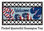 Patriotic Flip Flops Kensignton Switch Insert Mat - 9 x 28