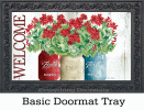 Patriotic Geraniums Indoor & Outdoor Doormat - 18 x 30