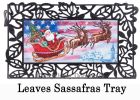 Patriotic Santa Sassafras Mat - 10 x 22 Insert Doormat