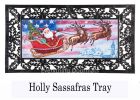 Patriotic Santa Sassafras Mat - 10 x 22 Insert Doormat