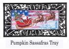 Patriotic Santa Sassafras Mat - 10 x 22 Insert Doormat