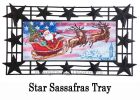 Patriotic Santa Sassafras Mat - 10 x 22 Insert Doormat