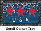 Patriotic Star Indoor & Outdoor MatMate Doormat - 18x30