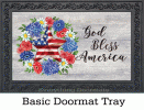 Patriotic Wreath Indoor & Outdoor Doormat - 18 x 30