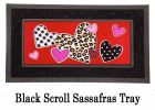 Sassafras Patterned Hearts Switch Doormat - 10 x 22 Insert