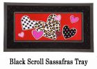 Sassafras Patterned Hearts Switch Doormat - 10 x 22 Insert