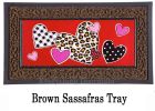 Sassafras Patterned Hearts Switch Doormat - 10 x 22 Insert