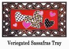 Sassafras Patterned Hearts Switch Doormat - 10 x 22 Insert