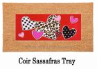 Sassafras Patterned Hearts Switch Doormat - 10 x 22 Insert