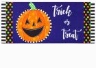 Patterned Jack-O-Lantern Sassafras Mat - 10 x 22 Insert Doormat