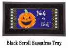 Patterned Jack-O-Lantern Sassafras Mat - 10 x 22 Insert Doormat
