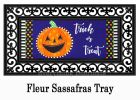 Patterned Jack-O-Lantern Sassafras Mat - 10 x 22 Insert Doormat