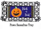 Patterned Jack-O-Lantern Sassafras Mat - 10 x 22 Insert Doormat