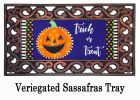 Patterned Jack-O-Lantern Sassafras Mat - 10 x 22 Insert Doormat